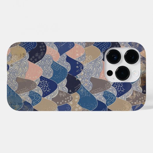 ヴィンテージ 和風 山々 Case-Mate iPhoneケース (裏面 (横))