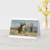 ヴィンテージ – 喜びのクリスマスダンス、 カード (黄色い花)