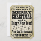 ヴィンテージ(国別)クリスマスグリーティングカード シーズンカード (正面)