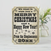 ヴィンテージ（国別）クリスマスグリーティングカード シーズンカード (スタンド正面)