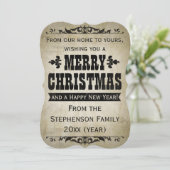 ヴィンテージ(国別)クリスマスグリーティングカード シーズンカード (スタンド正面)