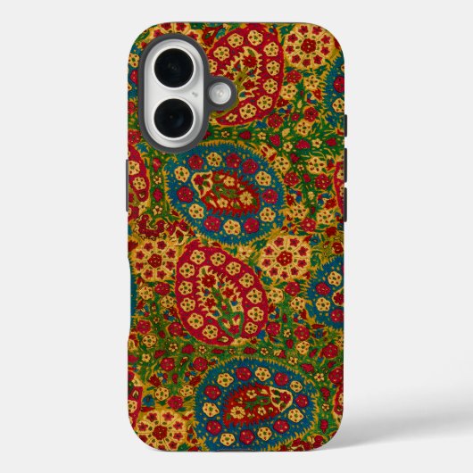 ヴィンテージ 多色 花柄 タペストリー Case-Mate iPhoneケース (裏面)