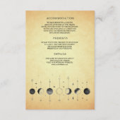 ヴィンテージ 天体 三日月 月相 ウェディング エンクロージャーカード (正面)