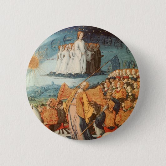 ヴィンテージ 天体 宇宙の力 缶バッジ (正面)