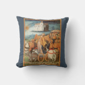 ヴィンテージ 天体 宇宙 天の力 クッション (正面)