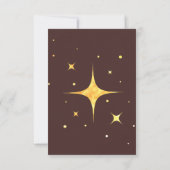 ヴィンテージ 天体 月 星 Save The Date 招待状 (裏面)