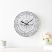 ヴィンテージ「天文図」の壁時計 ラージ壁時計 (ホーム)