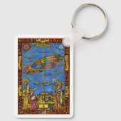 ヴィンテージ,天文学者クラウディウス・プトレミー キーホルダー (裏面)