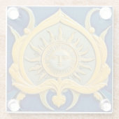 ヴィンテージ 太陽の顔 コースター (裏面)