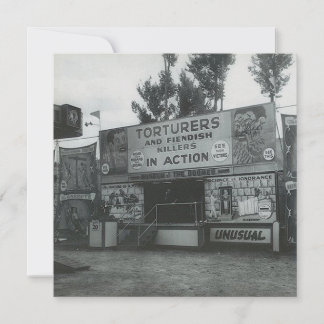 ヴィンテージ"奇妙なアトラクション"フラットノートカード