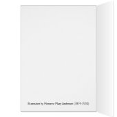 ヴィンテージ-女の子は庭の天使に会います、 (内側 (左))