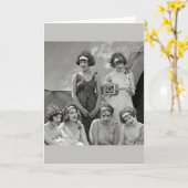 ヴィンテージ - 女友達と作る最高の思い出 カード (黄色い花)