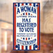 ヴィンテージ 女性投票権支持 再版 ウィンドウサイン (シート2)