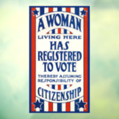 ヴィンテージ 女性投票権支持 再版 ウィンドウサイン (シート3)