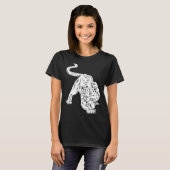 ヴィンテージ 女性 ライオン 動物 猫 Tシャツ (正面フル)