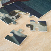 ヴィンテージ 子ども 赤ちゃん 寝ているハイチェア キッチン ジグソーパズル (側面)