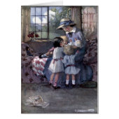 ヴィンテージ-子供が新生児に出会う (正面)