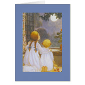 ヴィンテージ – 子供たちは月をじっと見つめていた。 (正面)