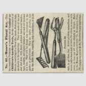 ヴィンテージ 子供用ガーデンセット 古い広告のクラフト 薄葉紙 (正面)