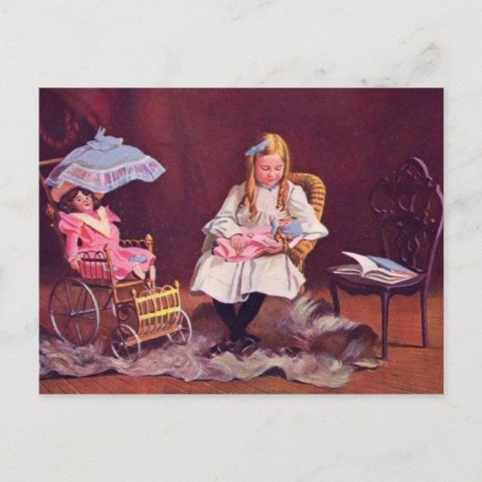 ヴィンテージ 子役の演技 ポストカード (正面)