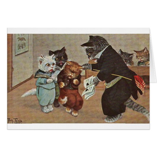 ヴィンテージ-学校の厄介者の子ネコ、 (正面横)