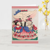 ヴィンテージ – 孫娘親愛にハッピーバースデー カード (黄色い花)