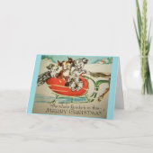 ヴィンテージ – 家族からの聖降誕祭お目出とう。 シーズンカード (正面)