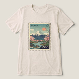 ヴィンテージ 富士山 日本 トライブレンドＴシャツ