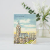 ヴィンテージ、市役所、ホヨーク、マサチューセッツ ポストカード (スタンド正面)