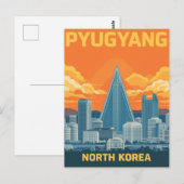 ヴィンテージ 平壌 北朝鮮 柳京ホテル ポストカード (正面/裏面)