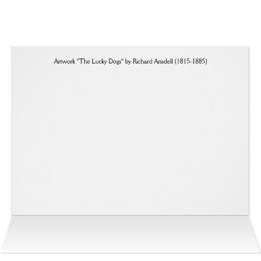 ヴィンテージ-幸運な犬、 (内部横(上))