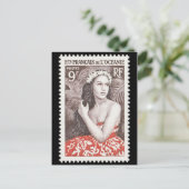 ヴィンテージ 彫刻切手 ポストカード (スタンド正面)