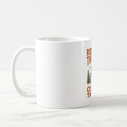 ヴィンテージ 復活の洞窟 引用句 彫刻 Tシャツ デ コーヒーマグカップ (左)