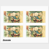 ヴィンテージ：復活祭 –  長方形シール (シート)