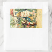 ヴィンテージ：復活祭 –  長方形シール (バッグ)