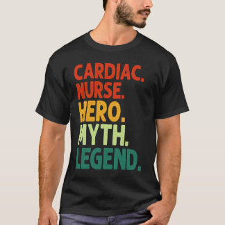 ヴィンテージ 心臓ナース ヒーロー 神話 伝説 カーディアックナース Tシャツ