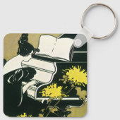 ヴィンテージ、恋しく思トラウメ遊レイのピアノ、リード キーホルダー (裏面)