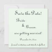 ヴィンテージ、恋愛、ロマンチック、日付を保存 招待状 (裏面)