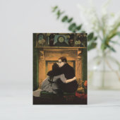 ヴィンテージ、恋愛、ロマンチック、日付を保存 案内ポストカード (スタンド正面)
