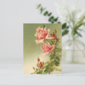 ヴィンテージ、恋愛、ロマンチック、日付を保存 案内ポストカード (スタンド正面)