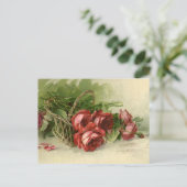 ヴィンテージ、恋愛、ロマンチック、日付を保存 案内ポストカード (スタンド正面)