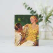 ヴィンテージ、恋愛、ロマンチック、日付を保存 案内ポストカード (スタンド正面)