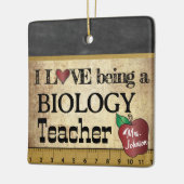 ヴィンテージ – 愛は生物学先生 セラミックオーナメント (左)
