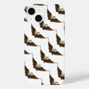 ヴィンテージ 愛国心 アメリカハゲワシ 鳥 飛行 Case-Mate iPhone 14ケース