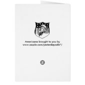 ヴィンテージ 愛国的なおじさんサムとアメリカ国旗 (裏面)