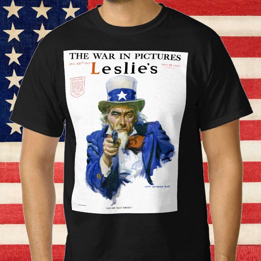 ヴィンテージ 愛国的なおじさんサムのマガジンカバーアート Tシャツ