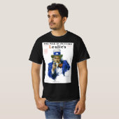 ヴィンテージ 愛国的なおじさんサムのマガジンカバーアート Tシャツ (正面フル)