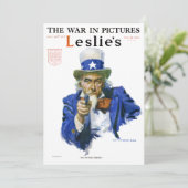 ヴィンテージ 愛国的なおじさんサムの雑誌表紙アート (スタンド正面)