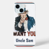 ヴィンテージ 愛国的なおじさんサム 私が求める YOU Case-Mate iPhoneケース (裏面)
