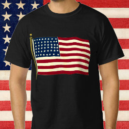 ヴィンテージ 愛国的なアメリカ国旗, 7月4日 Tシャツ